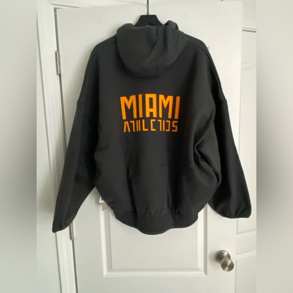 NWT Fear Of God Miami Athletics PO Hoodie Size L University of Miami Hurricanes